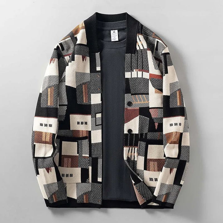 Leo - Gilet in Lana Astratta Èze