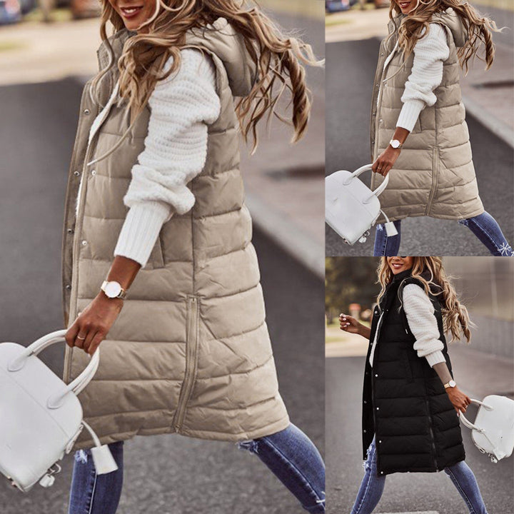 Tessa - Gilet lungo in nylon premium