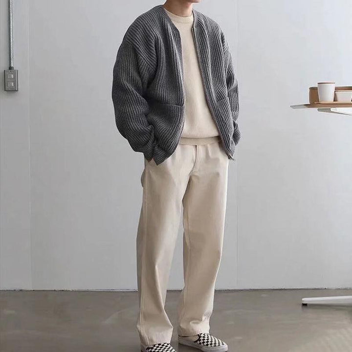 Sergio - Cardigan in lana a maglia