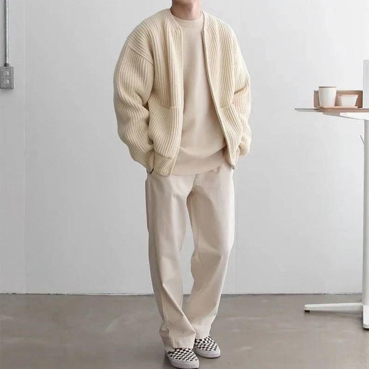 Sergio - Cardigan in lana a maglia