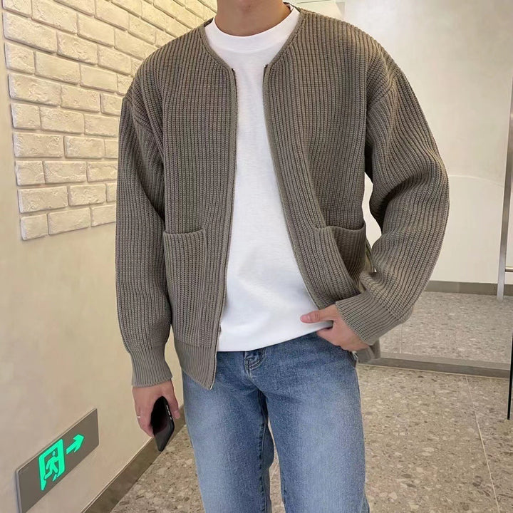 Sergio - Cardigan in lana a maglia