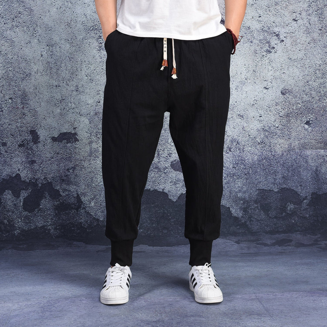 Enzo - Pantaloni Harem Comodi in Cotone