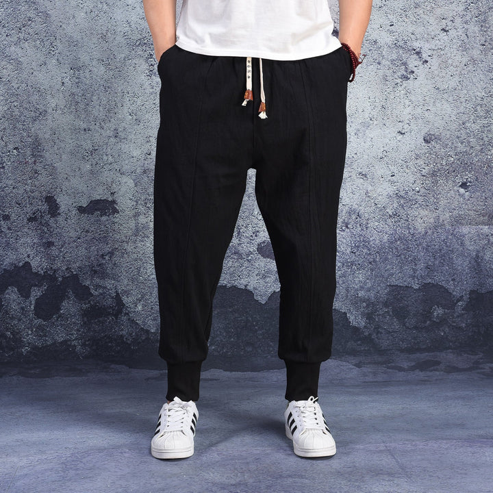 Enzo - Pantaloni Harem Comodi in Cotone