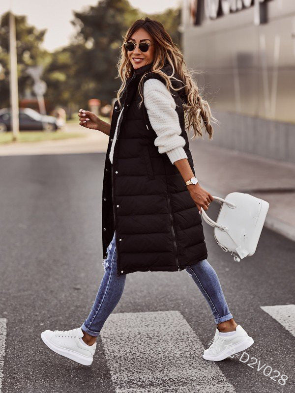 Tessa - Gilet lungo in nylon premium