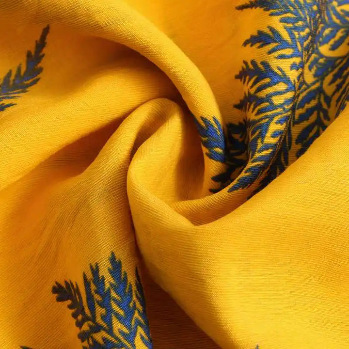 Sergio - Camicia con stampa tropicale di foglie