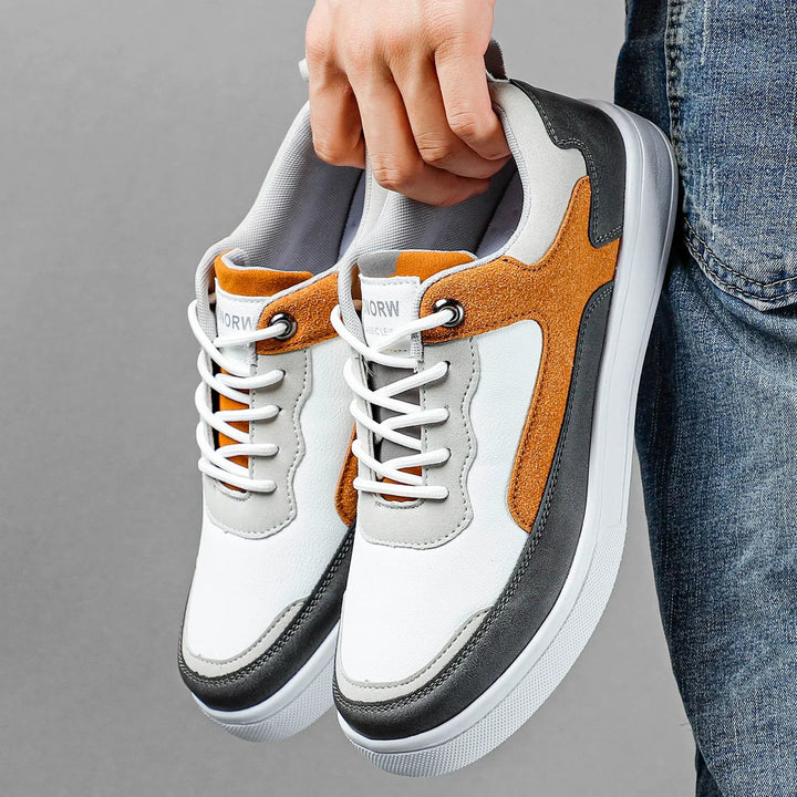 Fabio - Sneakers sportive in pelle e mesh