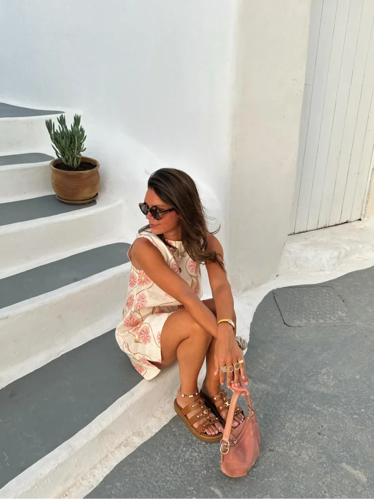Vanna - Mini Abito Elegante con Fiori