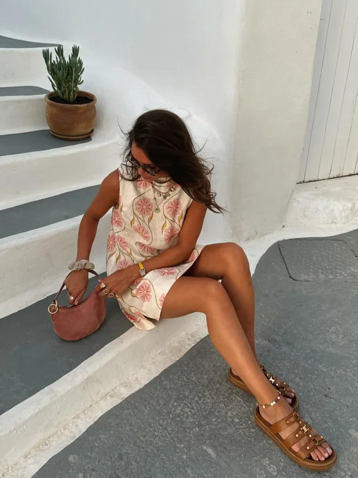 Vanna - Mini Abito Elegante con Fiori