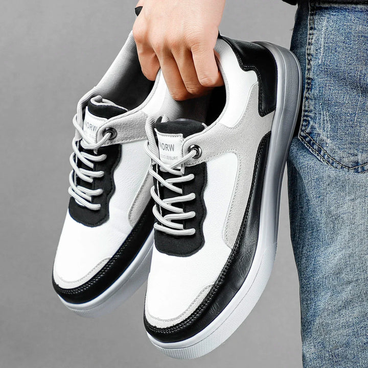 Fabio - Sneakers sportive in pelle e mesh