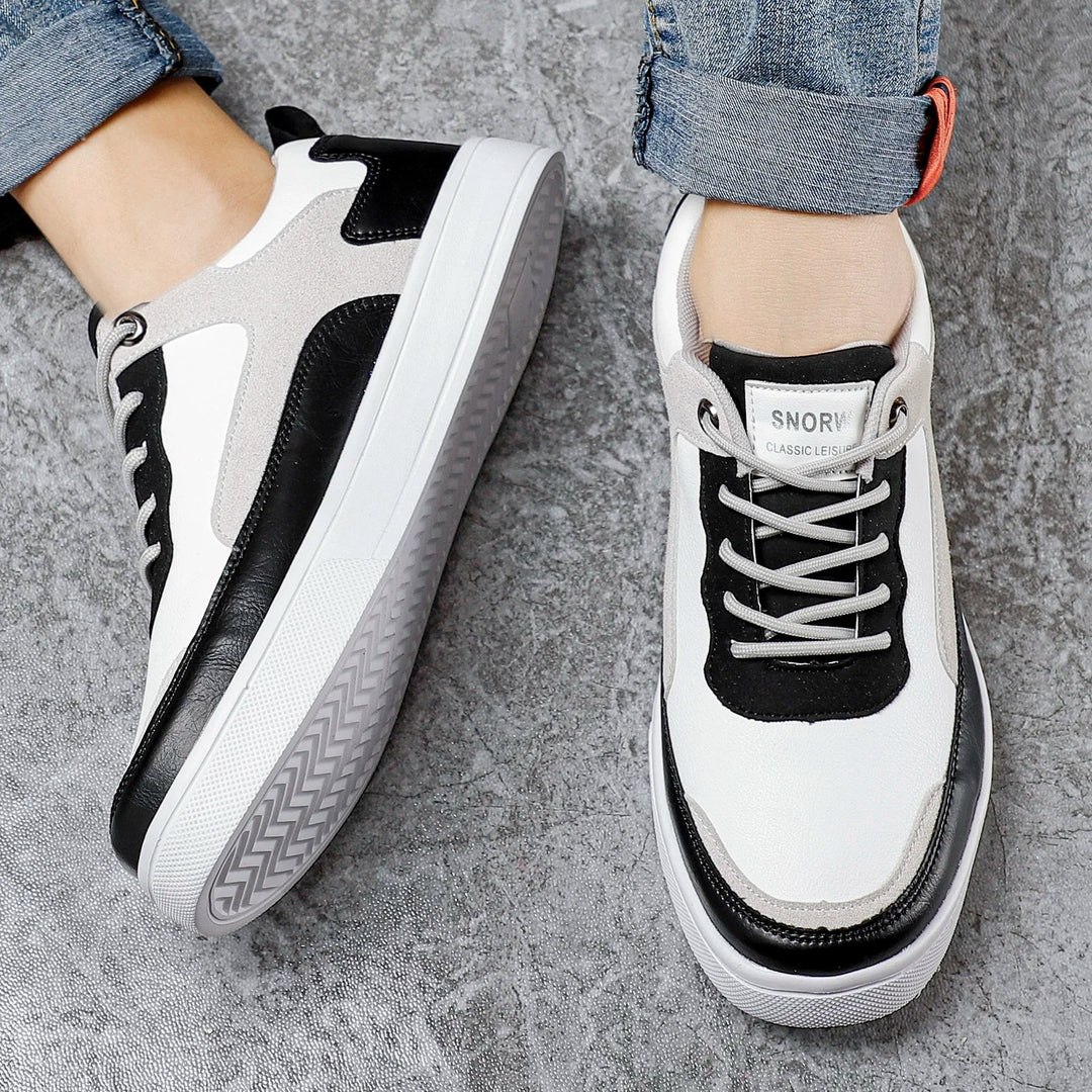 Fabio - Sneakers sportive in pelle e mesh