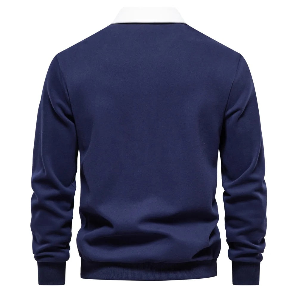 Lino - Maglione Premium in Cotone con Colletto