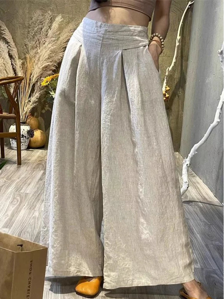 Emma - Pantaloni Ampi Plissettati