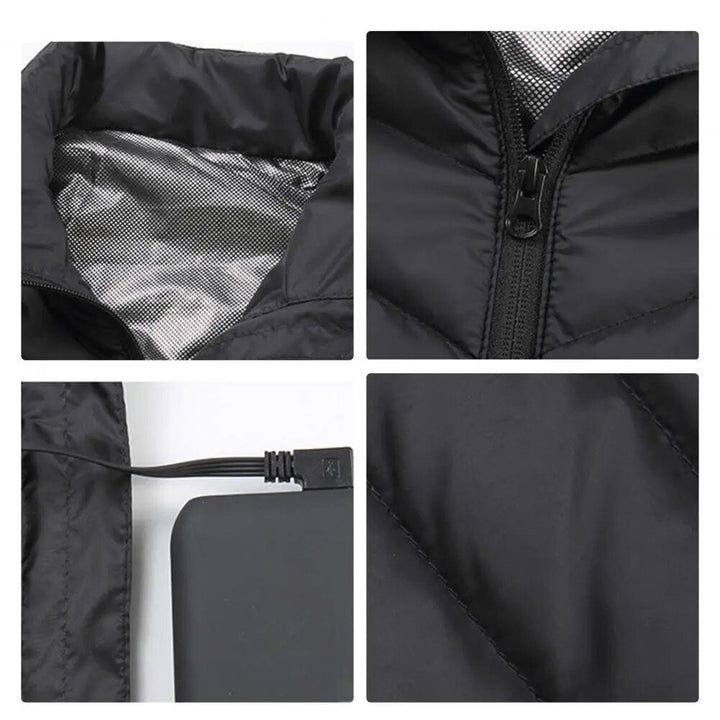Franco - Gilet Slim Riscaldato con Fodera in Pile