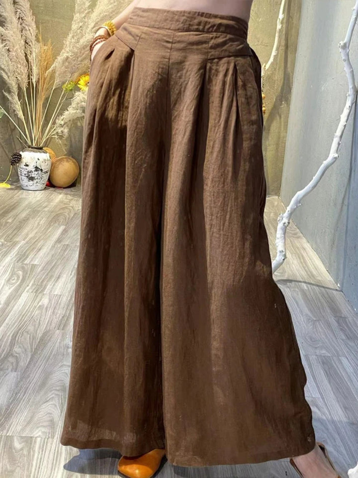 Emma - Pantaloni Ampi Plissettati