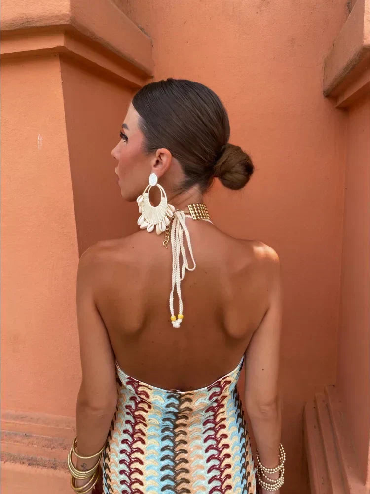 Giulia - Vestito Senza Schienale con Scollo a V