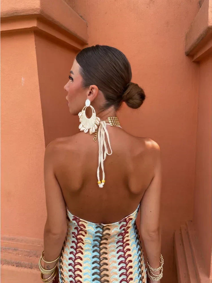 Giulia - Vestito Senza Schienale con Scollo a V