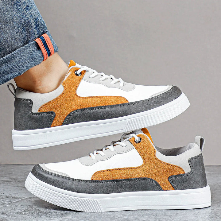 Fabio - Sneakers sportive in pelle e mesh