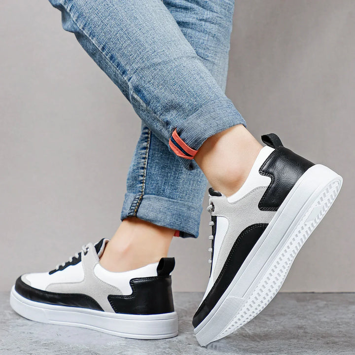 Fabio - Sneakers sportive in pelle e mesh