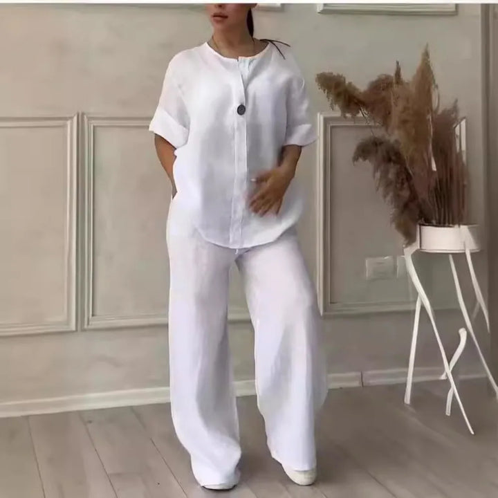 Mia - Set Estivo in Lino Confortevole