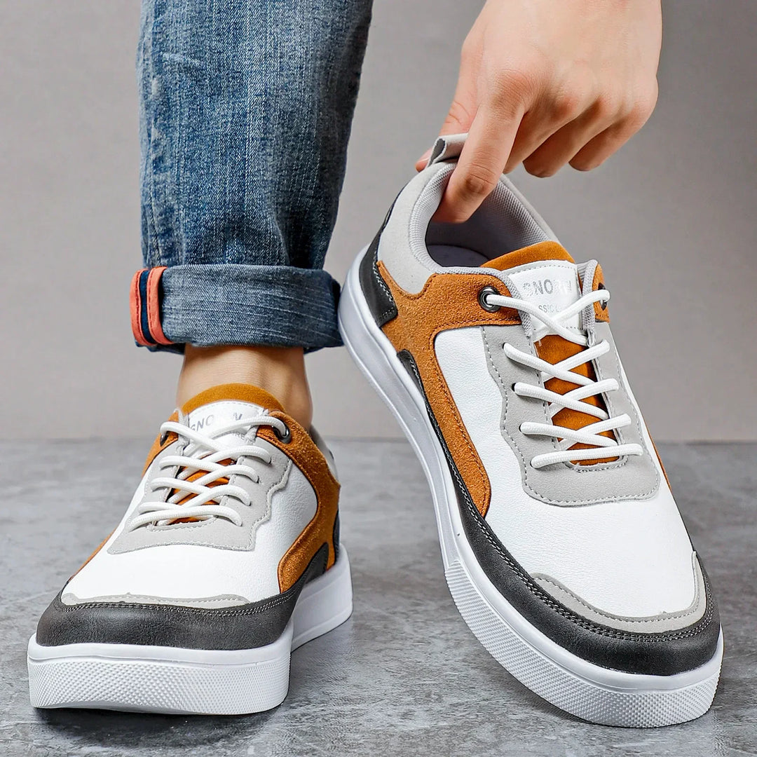 Fabio - Sneakers sportive in pelle e mesh