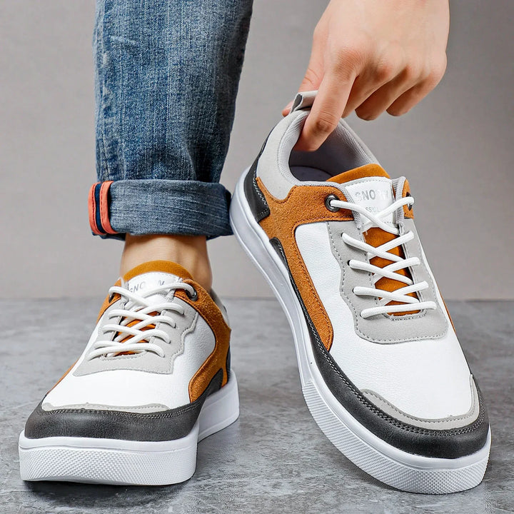 Fabio - Sneakers sportive in pelle e mesh