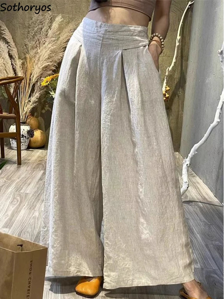 Emma - Pantaloni Ampi Plissettati