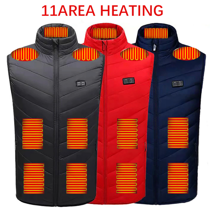 Franco - Gilet Slim Riscaldato con Fodera in Pile