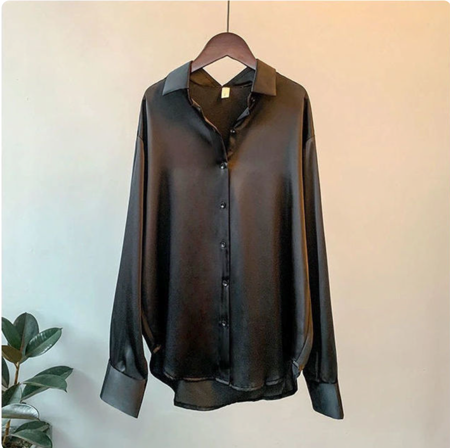 Elisa - Camicia in raso per donne