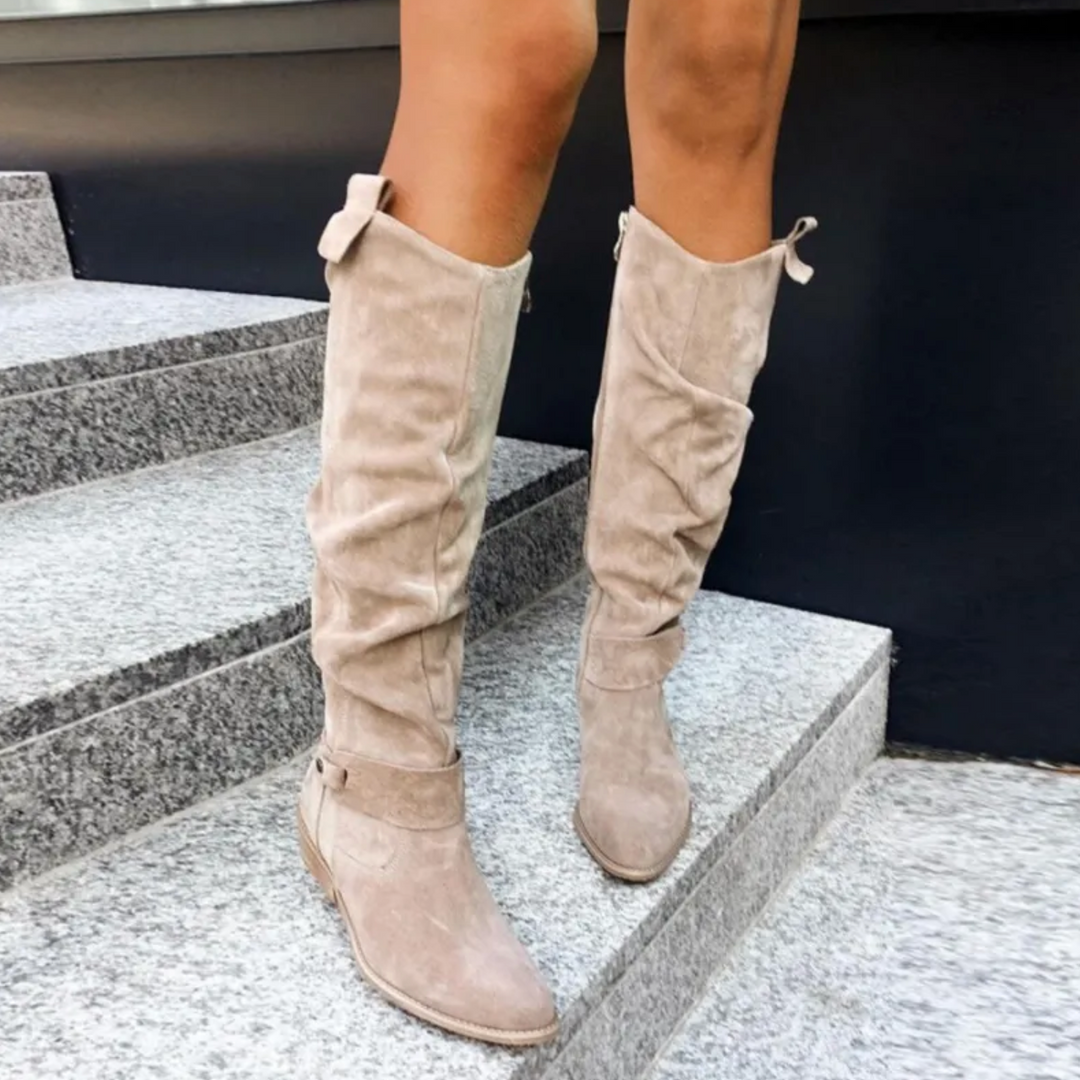 Stivali Alti in Camoscio Premium Donna