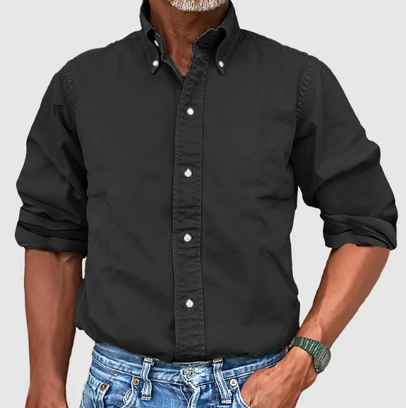 Lino - Camicia Classica a Maniche Lunghe