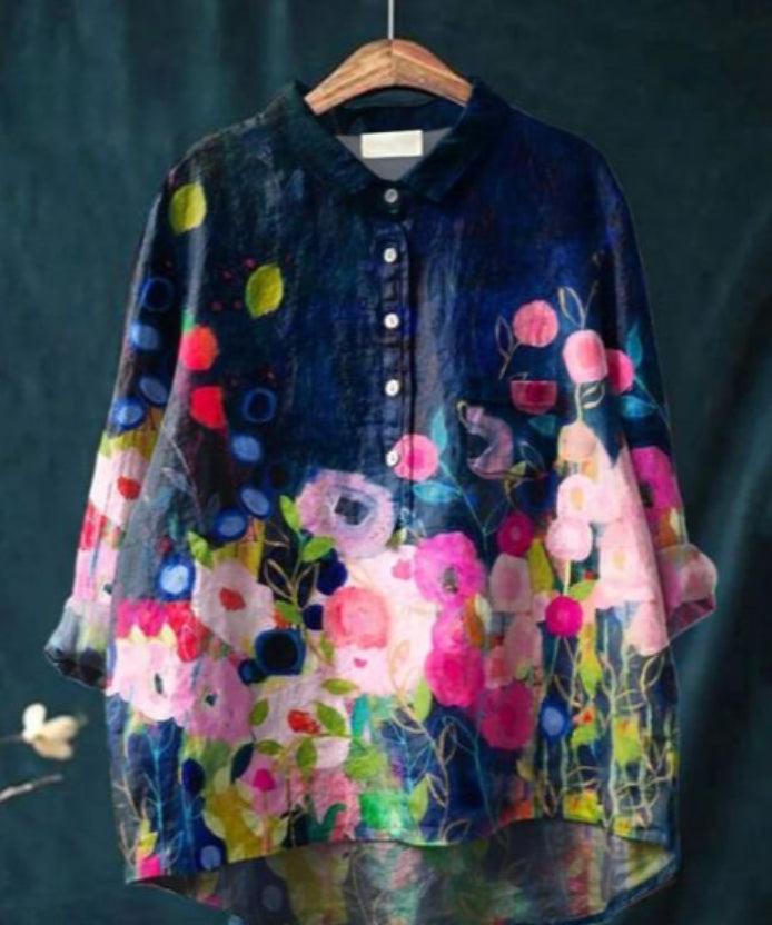 Blusa floreale elegante