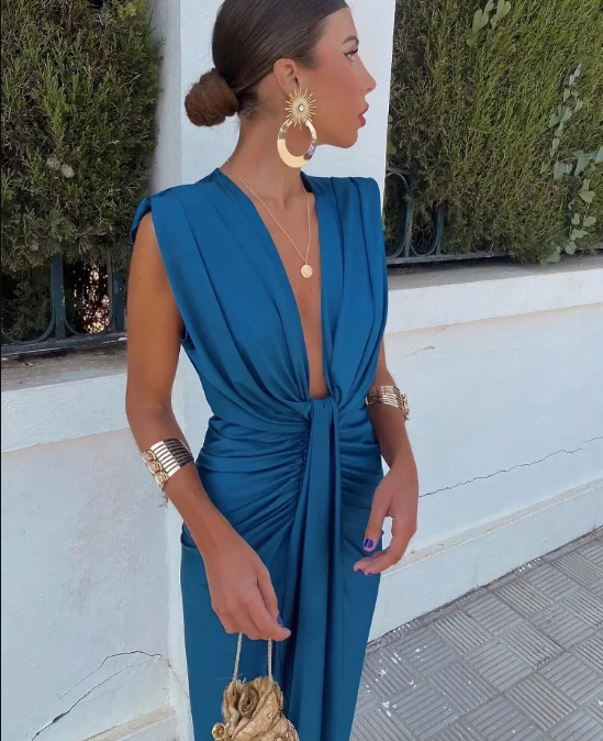 Rita - Abito Elegante da Festa in Seta