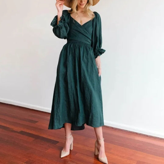 Nina - Vestito francese con maniche a volant