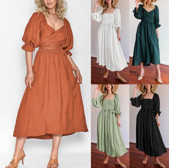 Nina - Vestito francese con maniche a volant