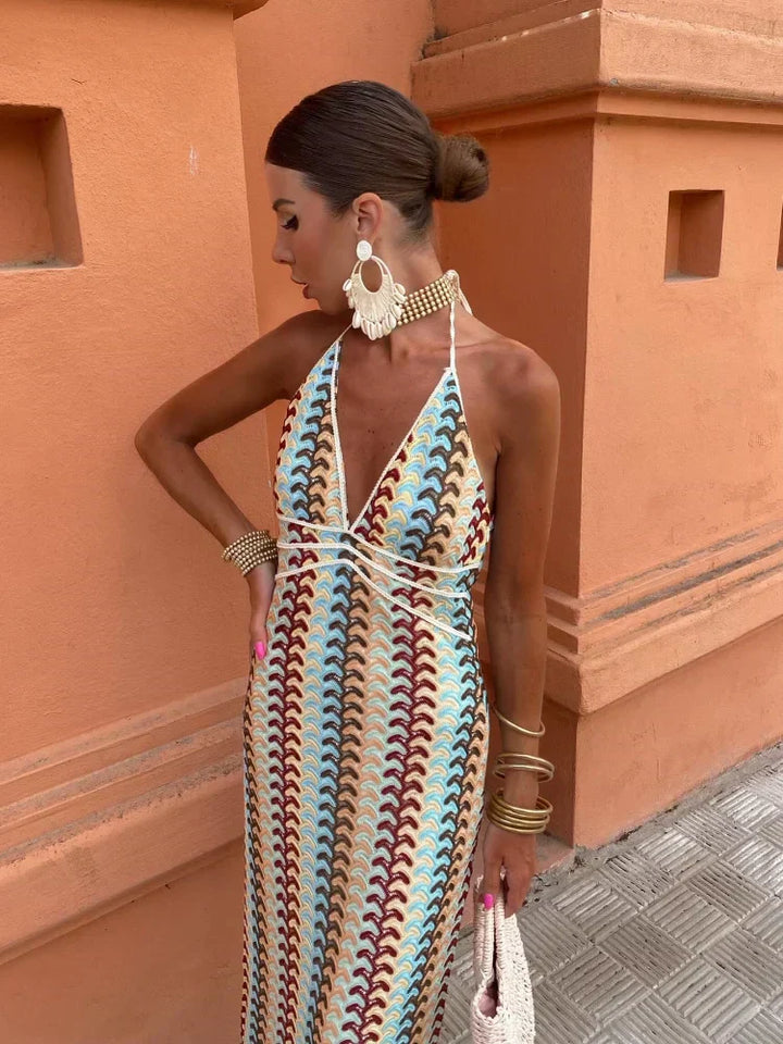 Giulia - Vestito Senza Schienale con Scollo a V