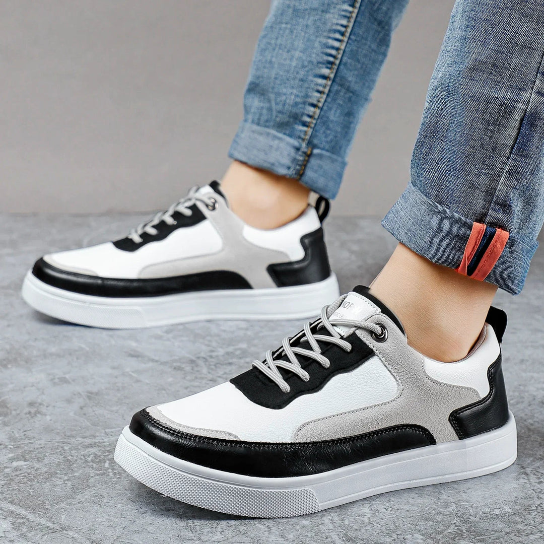 Fabio - Sneakers sportive in pelle e mesh