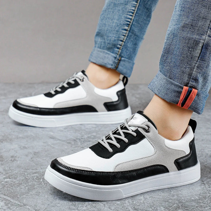Fabio - Sneakers sportive in pelle e mesh