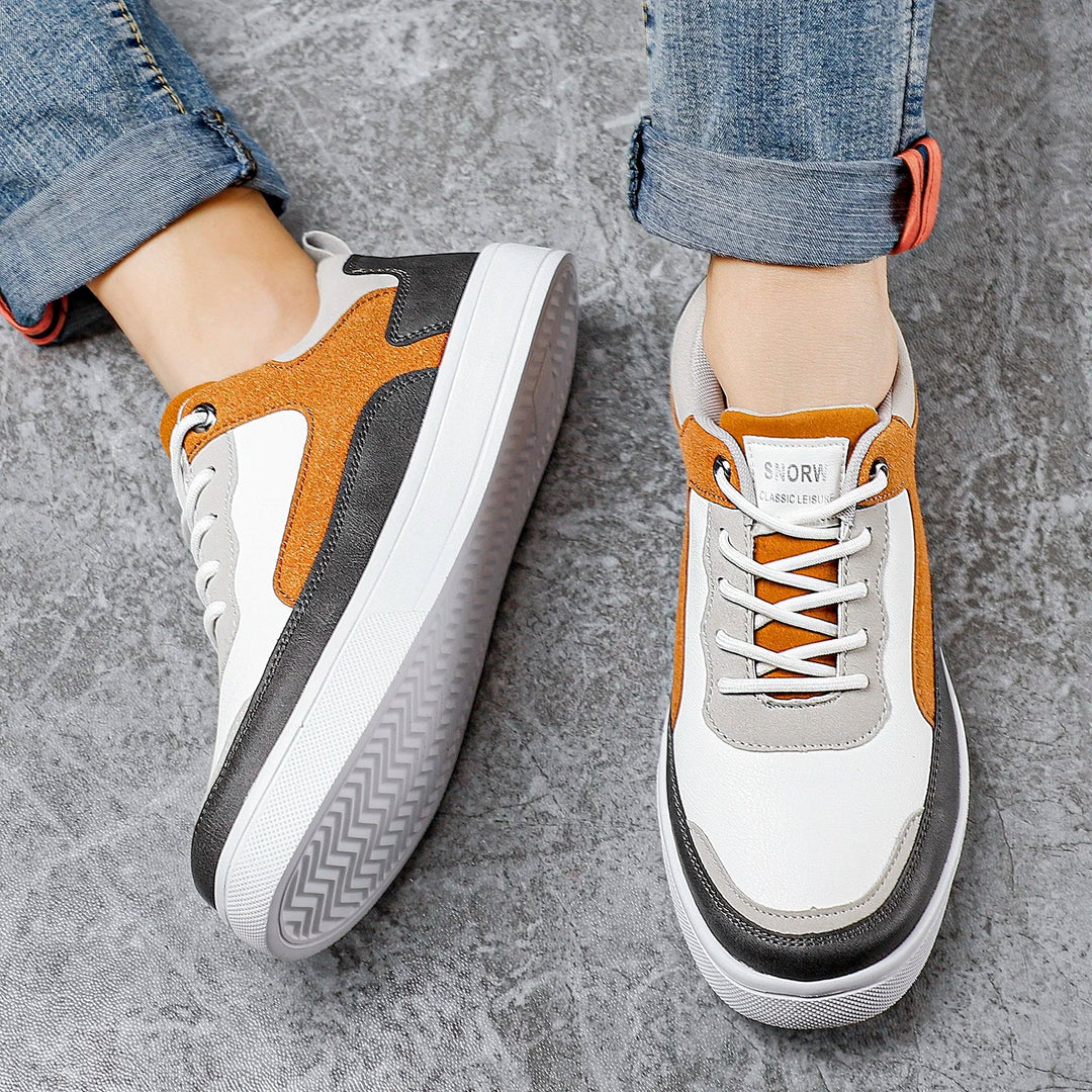 Fabio - Sneakers sportive in pelle e mesh