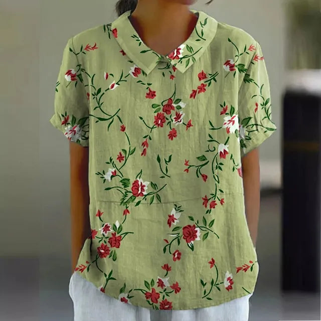 Blusa floreale elegante per donne