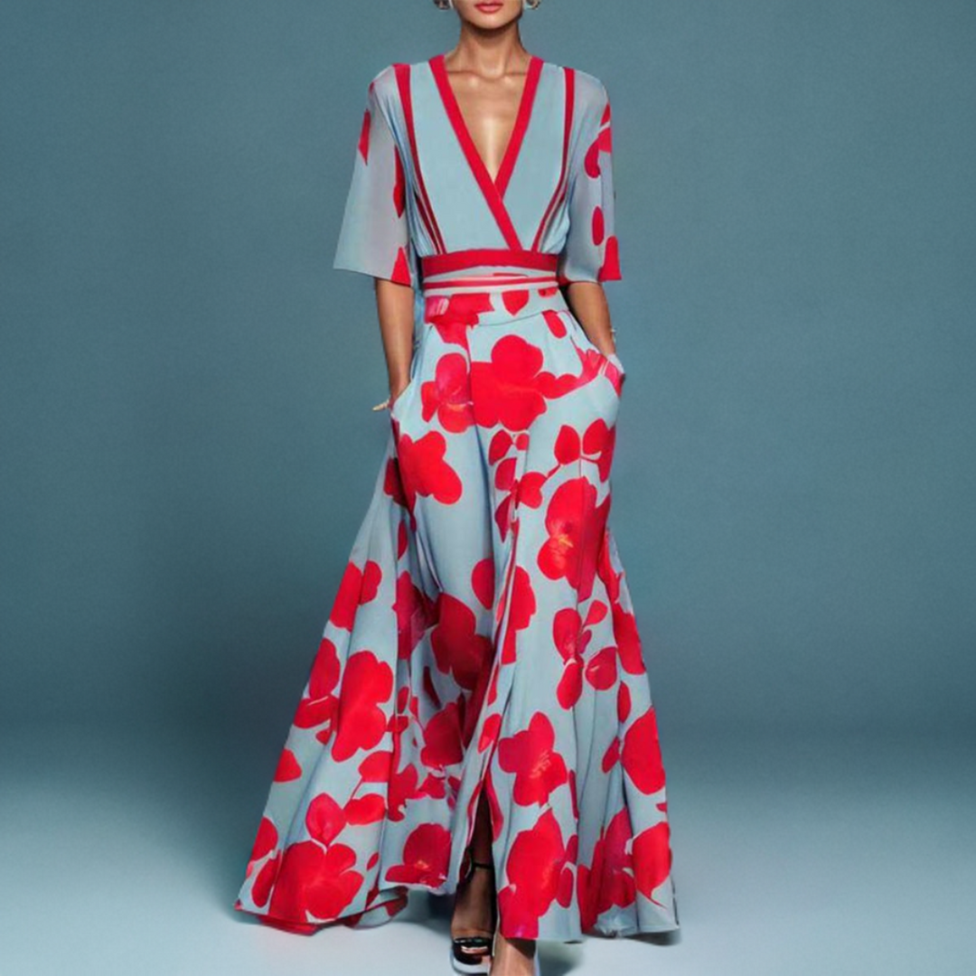Elisa - Abito in cotone elegante con maniche