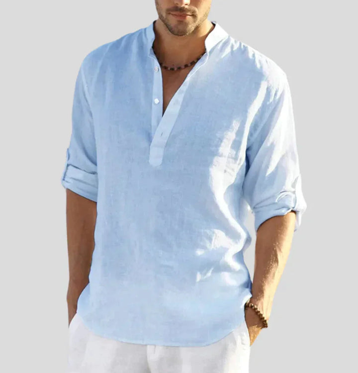 Carlo - Camicia in Lino per Uomo