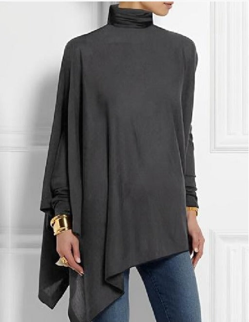 Giulia - Top asimmetrico in pile elegante per donne