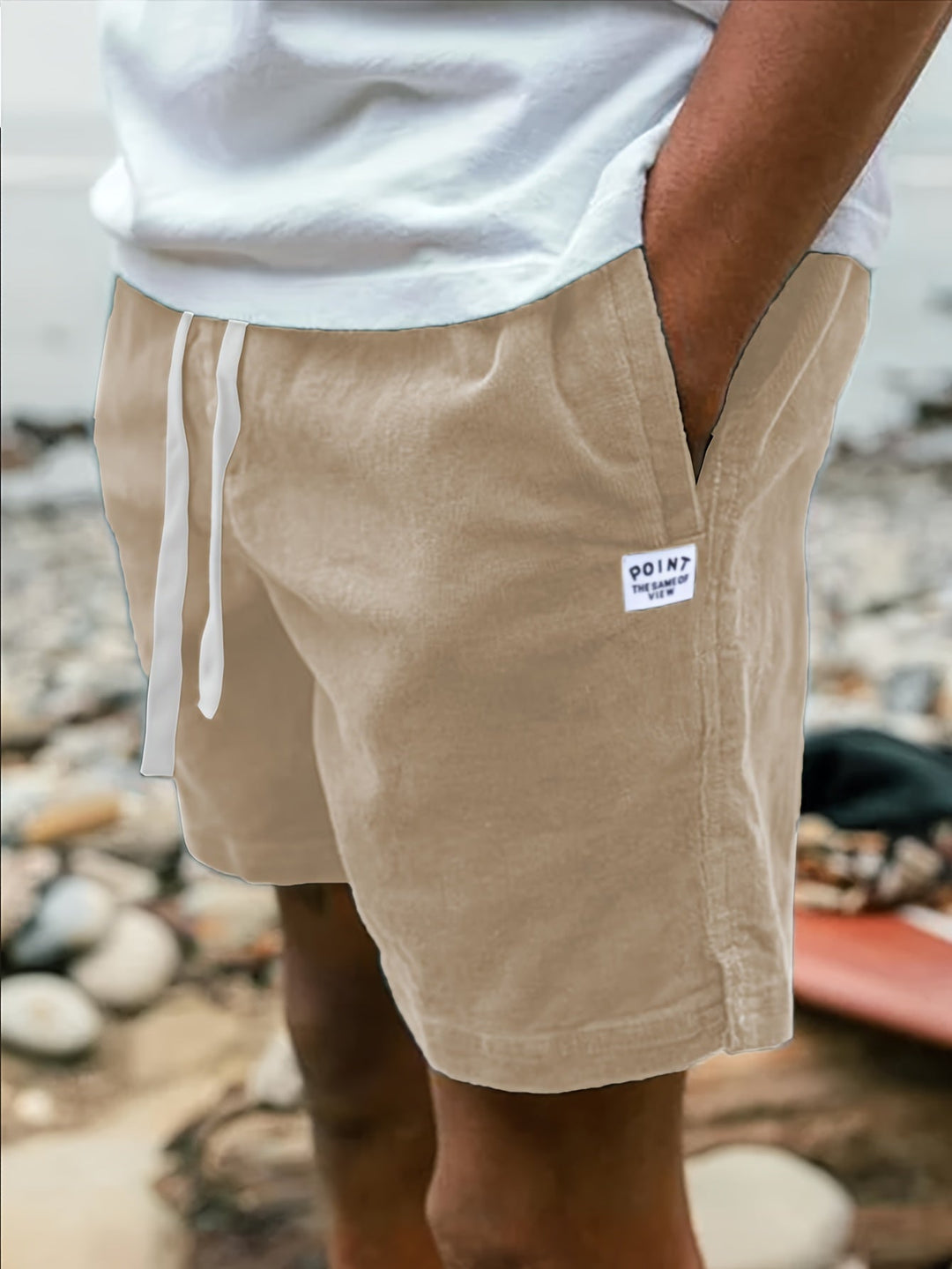 Pantaloni corti in velluto a coste