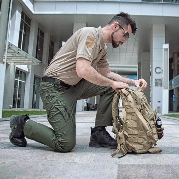 Sergio - Pantaloni Utility in Nylon per Tutte le Stagioni
