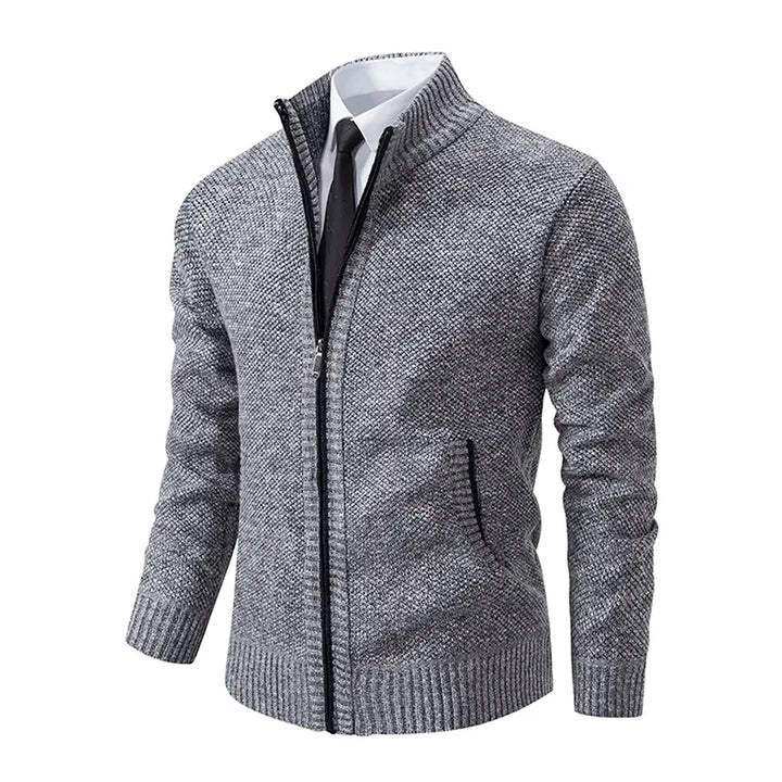 Fabio - Giacca Classica con Zip in Cotone