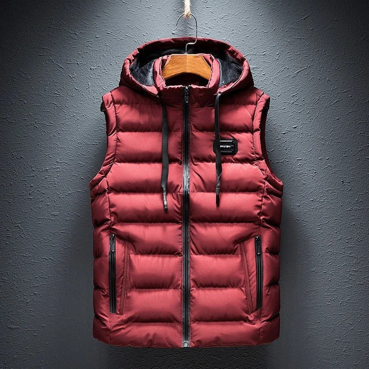 Gianni - Gilet con cappuccio in pile premium