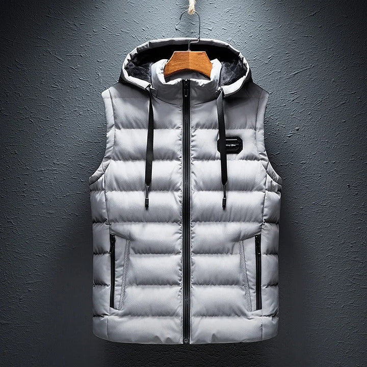 Gianni - Gilet con cappuccio in pile premium