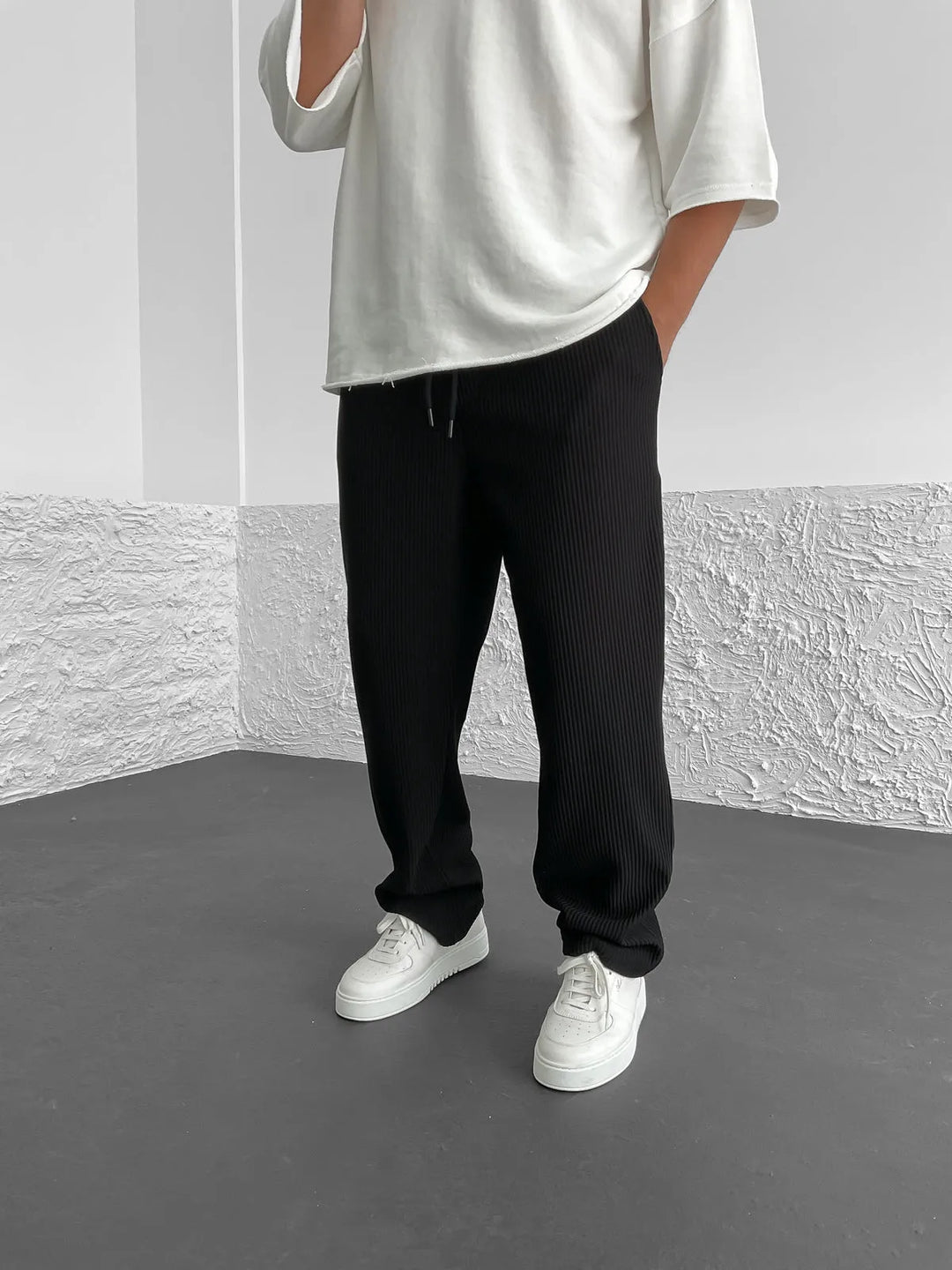 Paolo - Pantaloni in Spandex a Costine per il Comfort