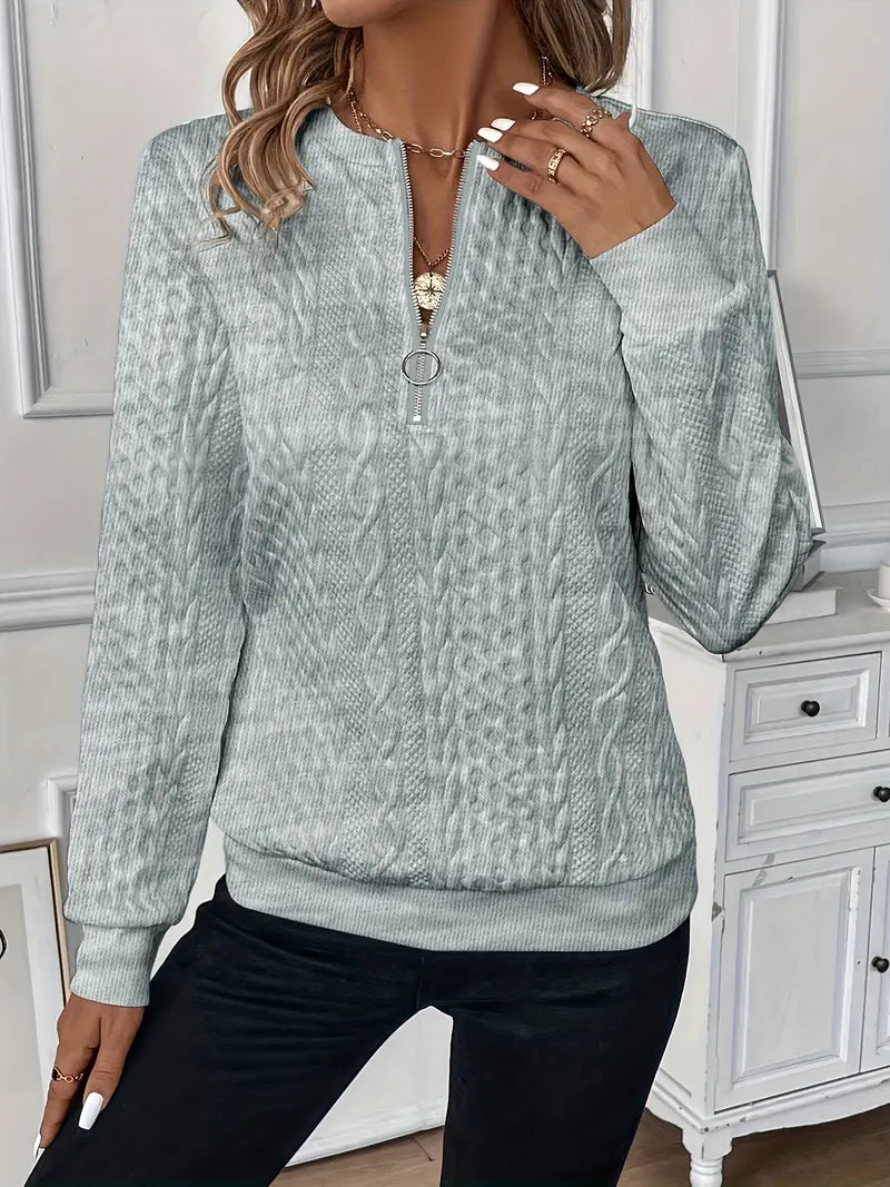 Livia - Felpa con Zip Elegante