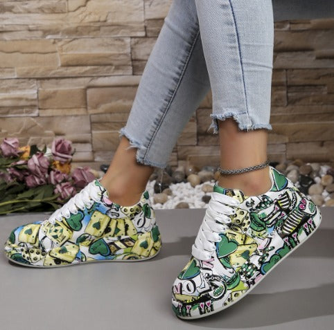 Sneakers con Stampa Graffiti